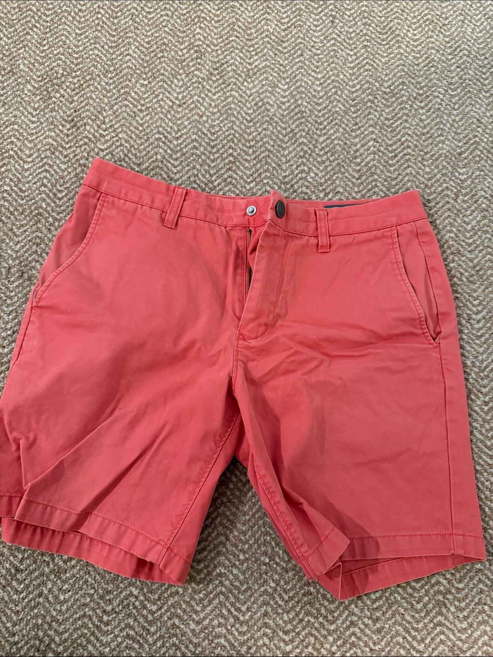 Men's Coral Casual Chino Shorts